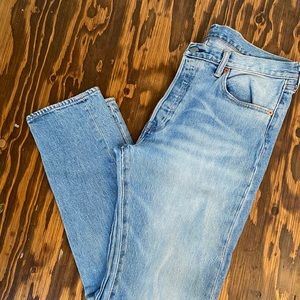 Levi’s 501 button fly light wash